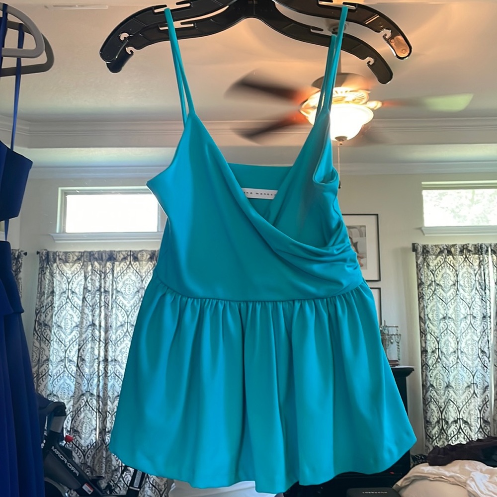 Teal Susana Monaco tank top from Revolve. NWOT.